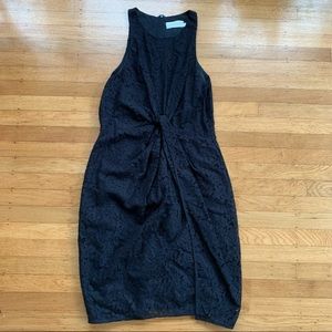 ZIMMERMANN Lace knot front silk-lined mini dress 6 $700